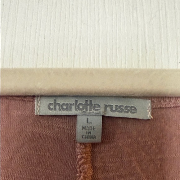 Charlotte Russe Dusty Rose Short Sleeve Tee - Picture 3 of 5